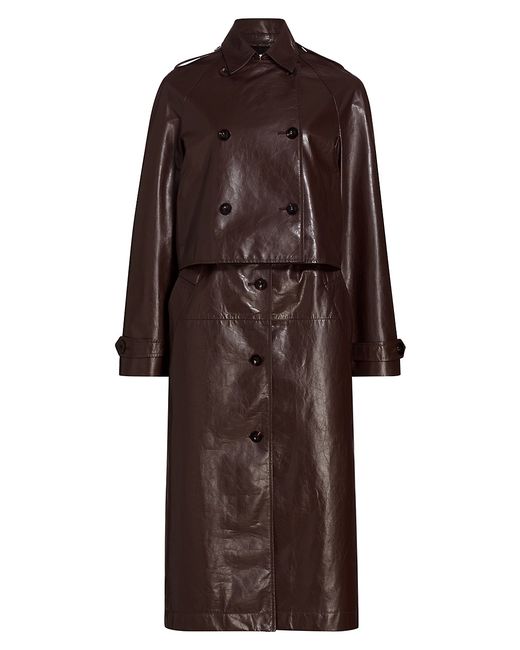 Rosetta Getty Double Layer Trench Coat