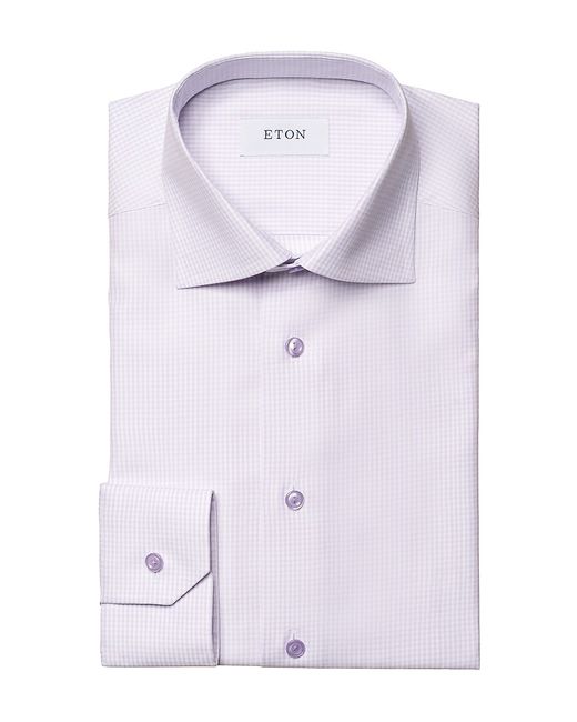 Eton Contemporary-Fit Textured Cotton-Tencel Shirt
