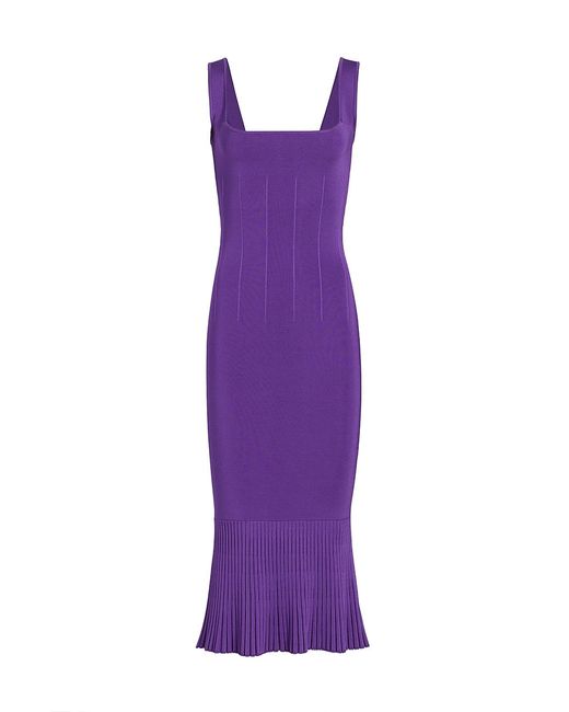 Galvan  London Atalanta Sleeveless Knit Midi-Dress
