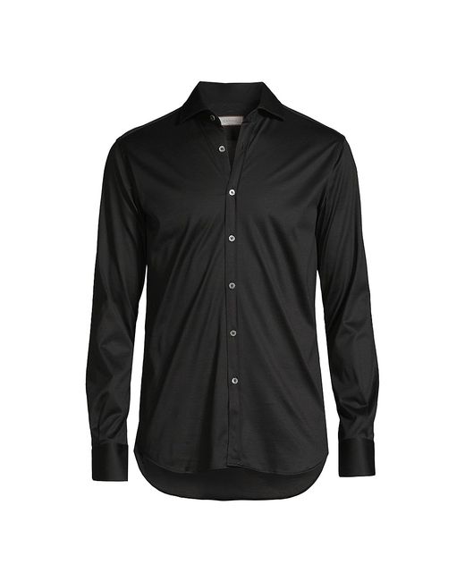 Canali Cotton Button-Front Shirt