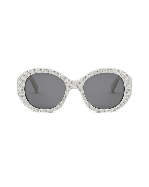 Celine Bold 3 Dots Strass Round Sunglasses