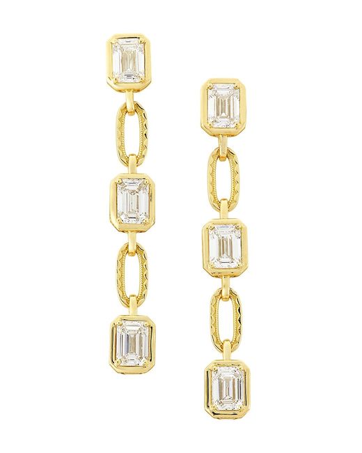 Tacori Allure 18K Gold 3.0 TCW Lab-Grown Diamond Linear Drop Earrings