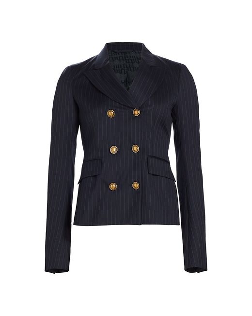 Palm Angels Pinstripe Double-Breasted Blazer