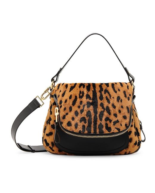 Tom Ford Jennifer Leopard Calf Hair Shoulder Bag