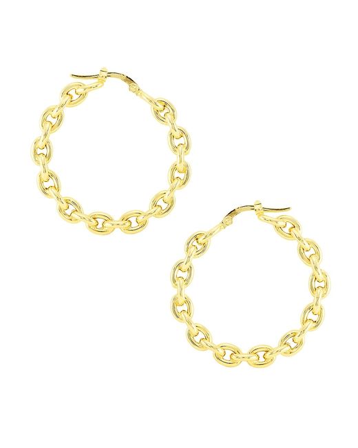 Saks Fifth Avenue Collection 14K Yellow Chain Hoop Earrings/4MM x 40MM