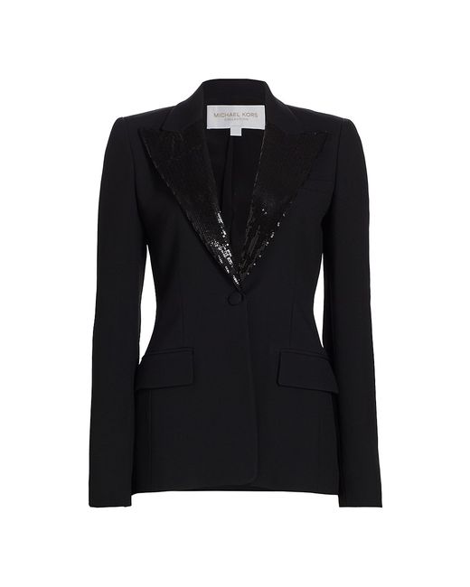 Michael Kors Collection Georgina Sequinned Single-Breasted Blazer