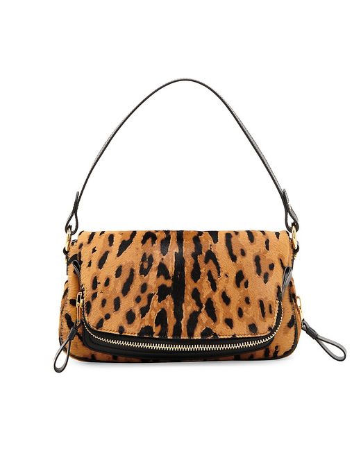 Tom Ford Leopard Calf Hair Shoulder Bag