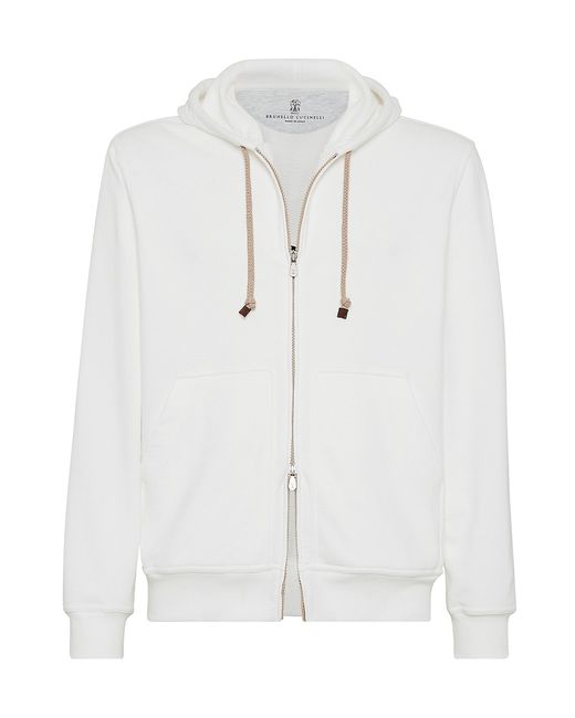 Brunello Cucinelli Cotton French Terry Hooded Sweatshirt With Zipper