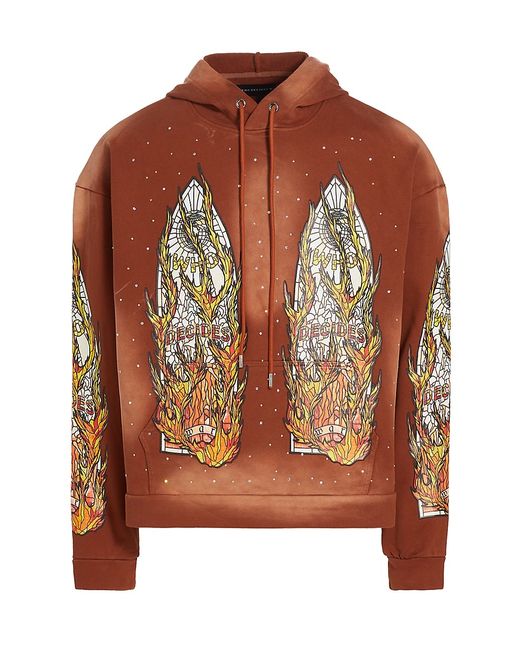 WHO Decides WAR Flame Glass Graphic Hoodie
