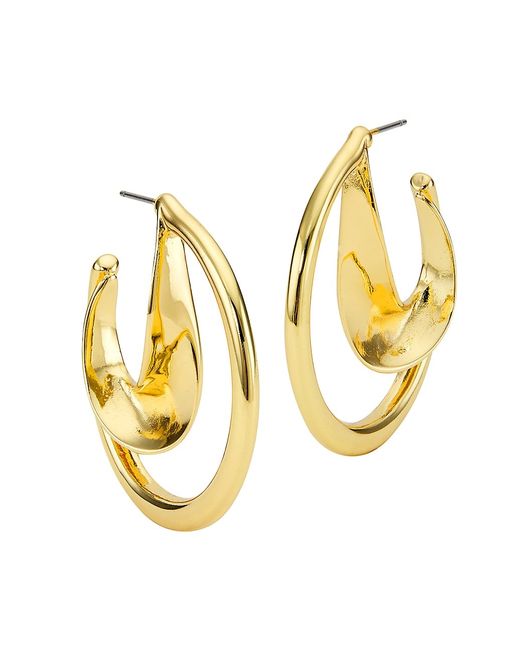 Shashi Lisette 14K--Plated Hoop Earrings