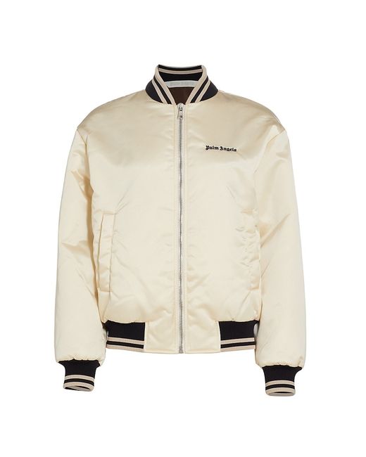 Palm Angels Zip-Front Logo Bomber