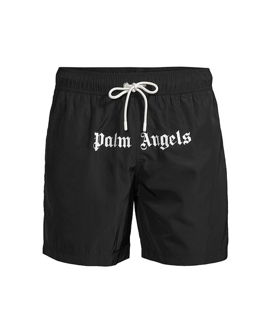 Palm Angels Logo Drawstring Swim Shorts
