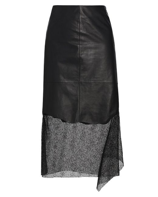Helmut Lang Lace Midi-Skirt