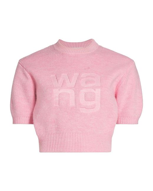 Alexander Wang Logo Cropped Sweater