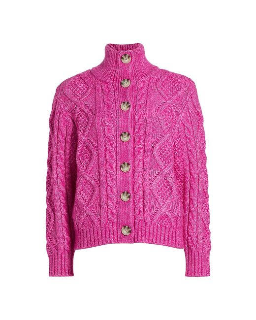DH New York Luna Cable-Knit Cardigan