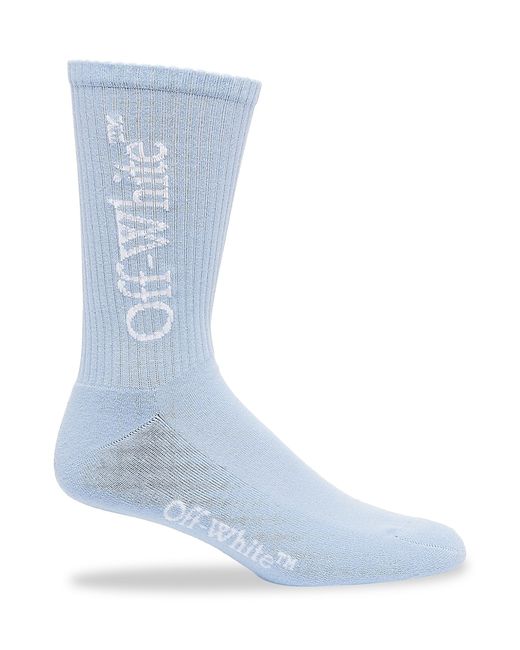 Off-White Logo Cotton-Blend Socks