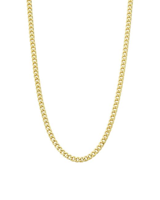 Saks Fifth Avenue COLLECTION 14K Yellow Solid Oval Curb Chain Necklace