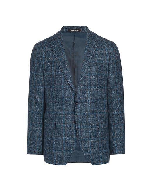 Saks Fifth Avenue COLLECTION Plaid Single-Breasted Blazer