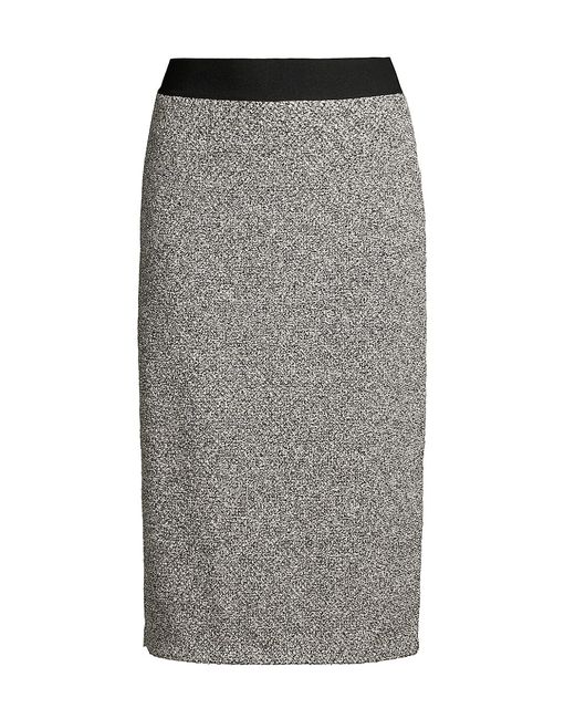 Tory Burch Speckled Knit Pull-On Midi Skirt
