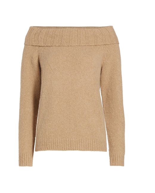 Favorite Daughter Andrea Cashmere Off-The-Shoulder Sweater