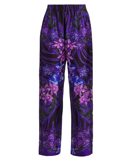 Versace Floral-Printed Pajama Pants