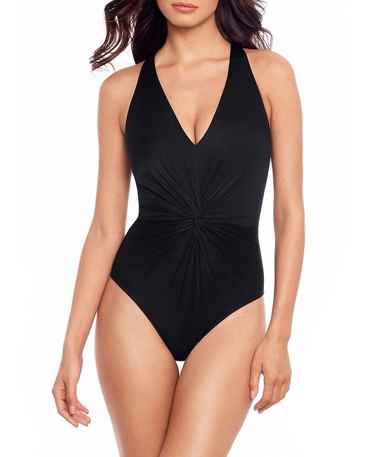 Magicsuit Swim, Plus Size Solids Drew Twisted One-Piece Swimsuit