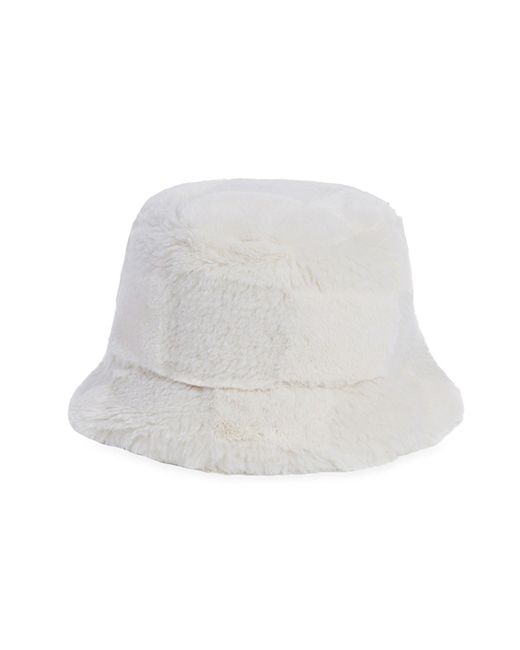 Apparis Gilly Checkerboard Shearling Bucket Hat