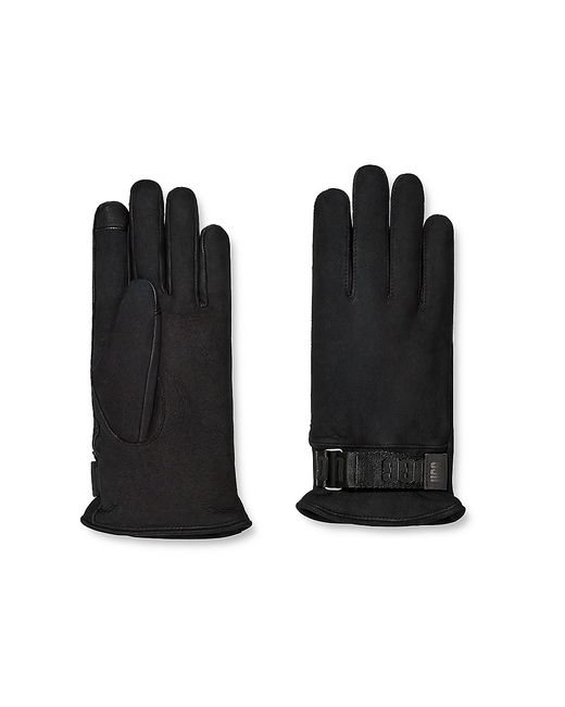 Ugg Logo Suede Webbing Gloves