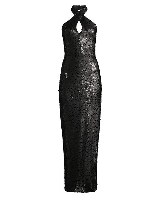 Toccin Sequined Halterneck Gown