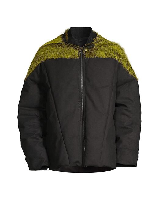 Rick Owens Flight Fur-Trimmed Puffer Jacket
