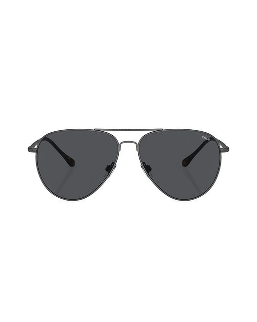 Polo Ralph Lauren 62MM Aviator Sunglasses