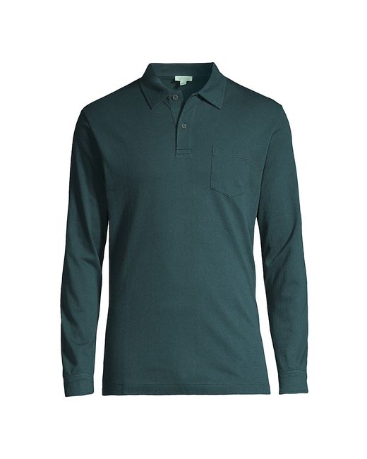 Sunspel Riviera Long-Sleeve Polo Shirt