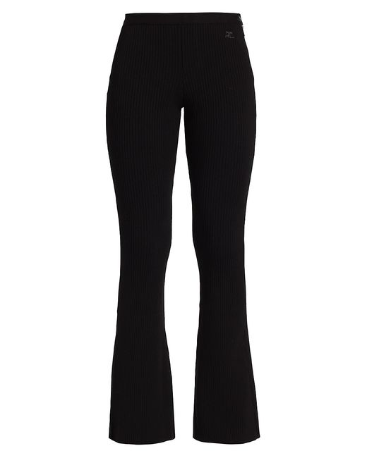 Courrèges Re-Edition Rib-Knit Flared Pants