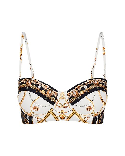 Camilla Abstract-Print Underwire Bikini Top