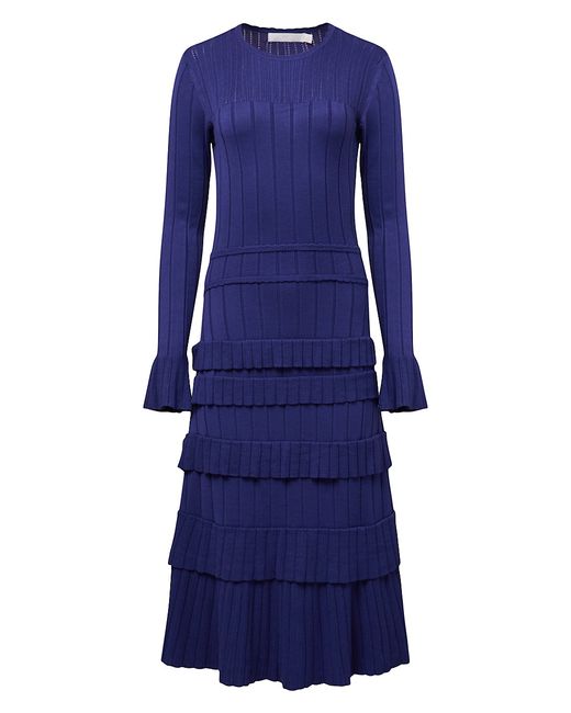 Rachel Parcell Ribbed Long-Sleeve Midi-Dress