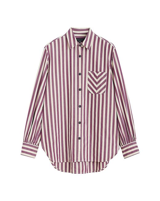 Rag & Bone Maxine Striped Long-Sleeve Shirt
