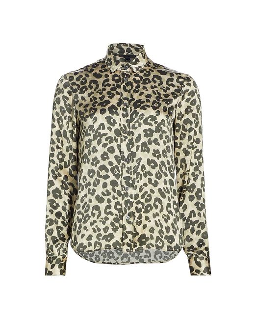 ATM Anthony Thomas Melillo Leopard-Print Long-Sleeve Shirt