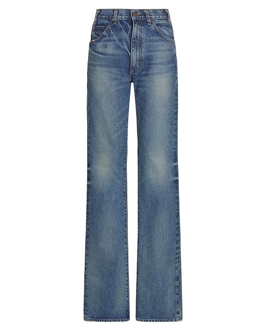 Nili Lotan Joan Straight-Leg Cotton Jeans