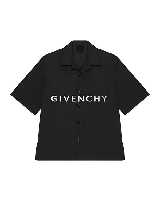 Givenchy Boxy Fit Hawaiian Shirt Poplin