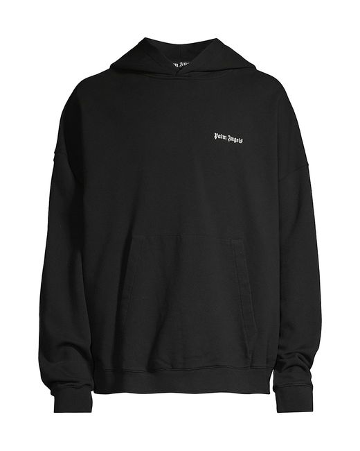 Palm Angels Oversized Embroidered Logo Hoodie