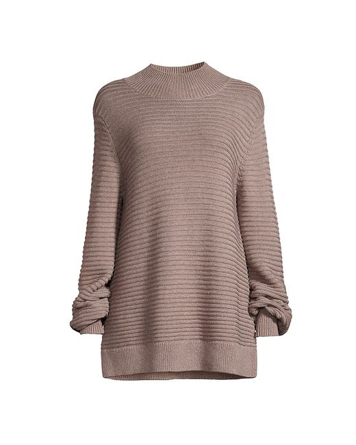 Nic+Zoe Textured Cotton-Blend Tunic Sweater