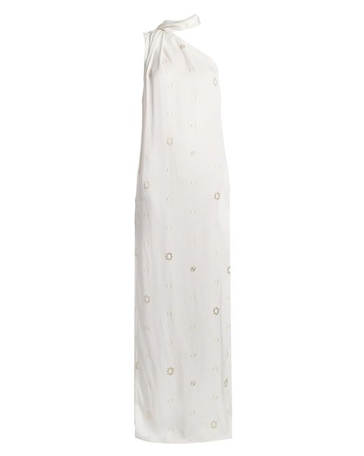 Stella McCartney Embroidered One-Shoulder Maxi Dress