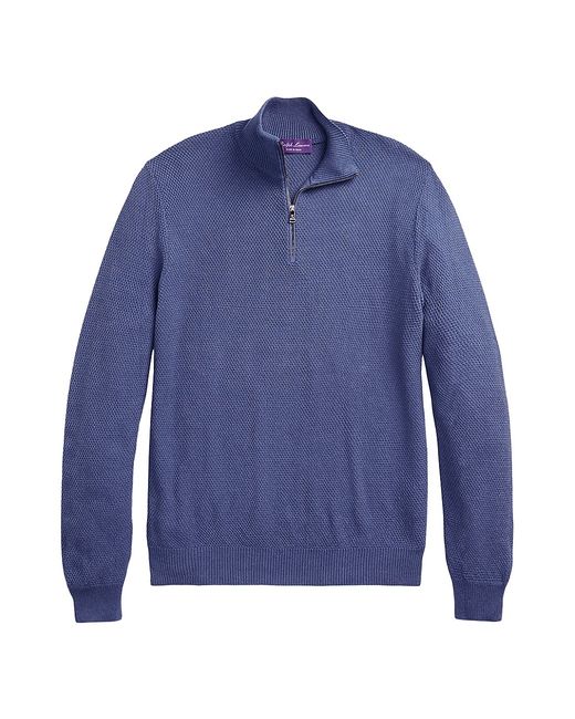 Ralph Lauren Purple Label Textured Silk-Cotton Sweater
