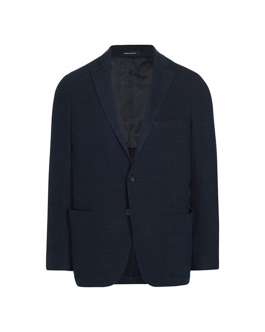 Saks Fifth Avenue COLLECTION Rib-Knit Blend Single-Breasted Sport Coat