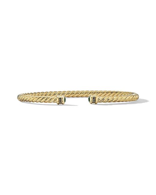 David Yurman Cablespira Cuff Bracelet 18K Gold