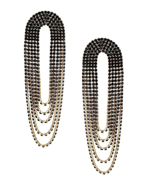 Ettika 18K Gold-Plated Cubic Zirconia Fringe Earrings