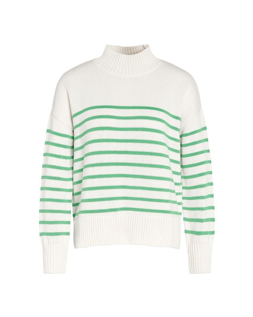 Barbour Oakfield Striped Funnel Neck Sweater