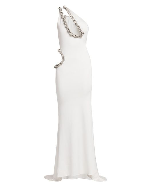 Stella McCartney Rope Cut-Out One-Shoulder Gown