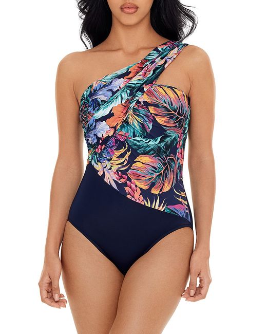 Magicsuit Swim, Plus Size Belize Goddess Palm One-Piece Swimsuit