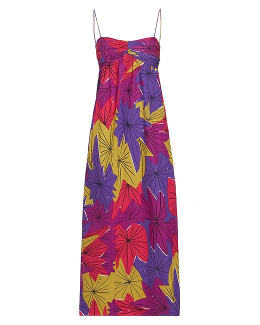 Swf Floral Sweetheart Neck Maxi Dress